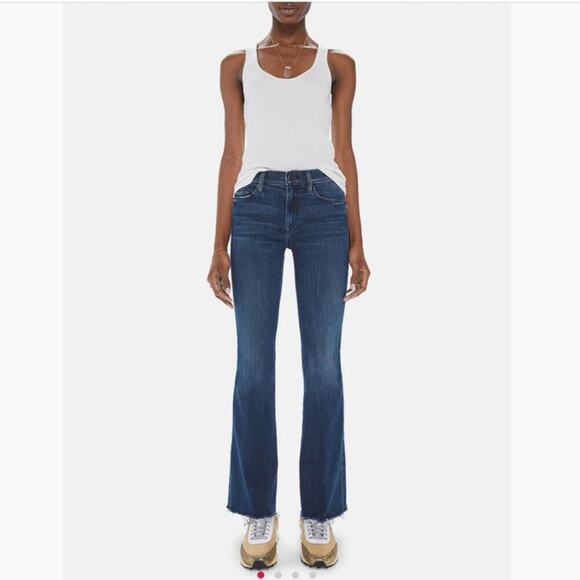 Mother Denim The Weekender Fray Jean In Sweet And Sassy Mid Rise Flare Size 29 - Picture 3 of 14